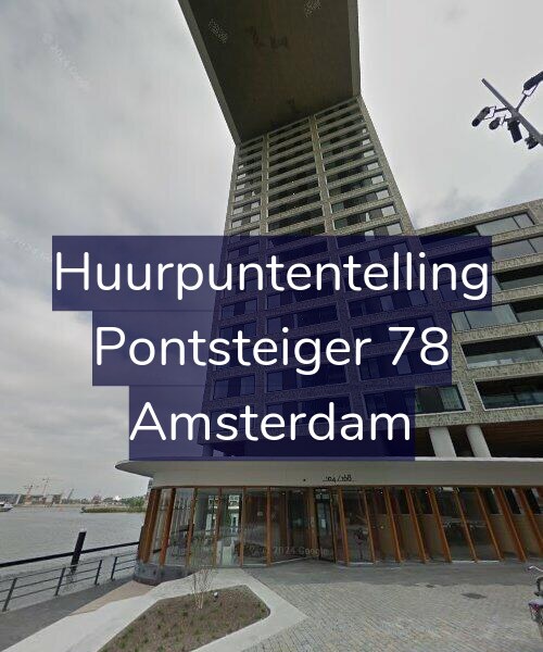Foto gevel Huurpuntentelling voor Pontsteiger 78, Amsterdam