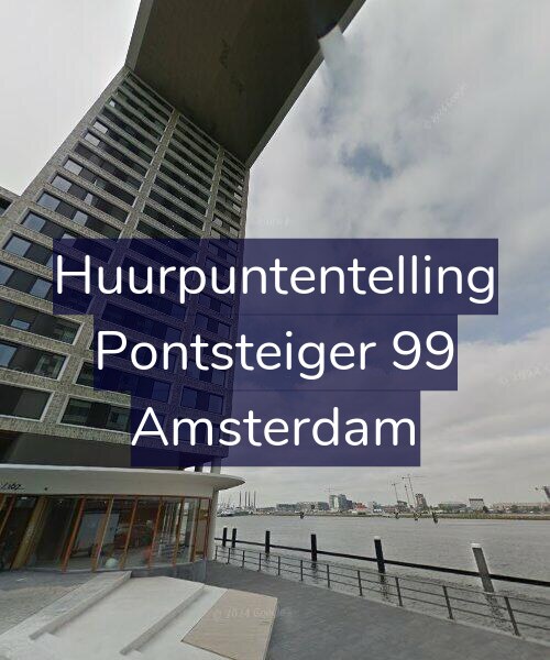 Foto gevel Huurpuntentelling voor Pontsteiger 99, Amsterdam