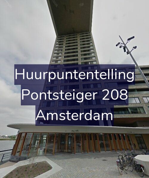 Foto gevel Huurpuntentelling voor Pontsteiger 208, Amsterdam