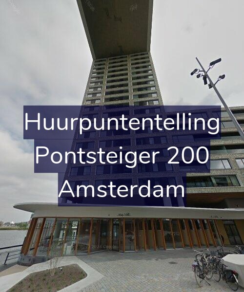Foto gevel Huurpuntentelling voor Pontsteiger 200, Amsterdam