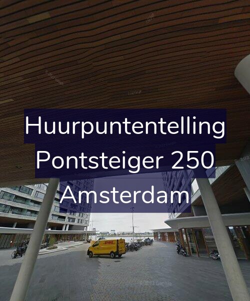 Foto gevel Huurpuntentelling voor Pontsteiger 250, Amsterdam