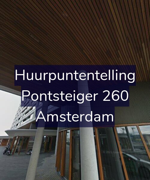 Foto gevel Huurpuntentelling voor Pontsteiger 260, Amsterdam