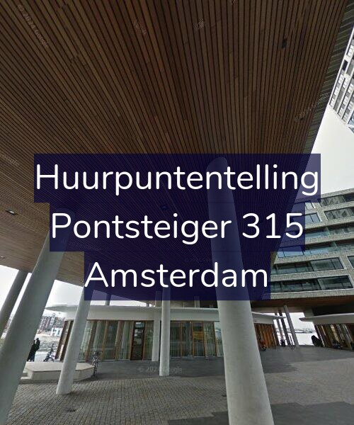 Foto gevel Huurpuntentelling voor Pontsteiger 315, Amsterdam