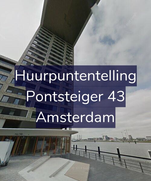 Foto gevel Huurpuntentelling voor Pontsteiger 43, Amsterdam