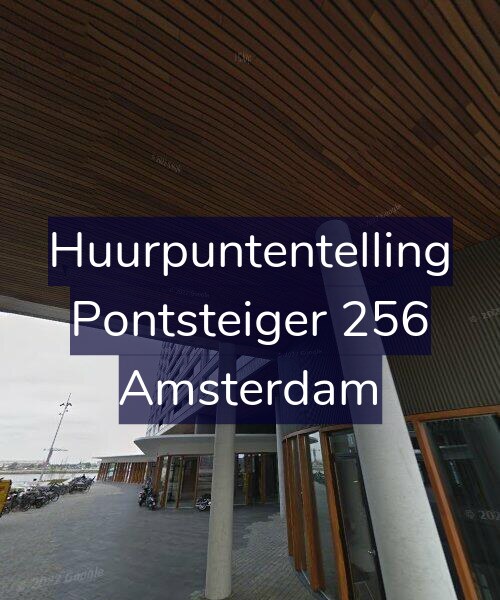 Foto gevel Huurpuntentelling voor Pontsteiger 256, Amsterdam