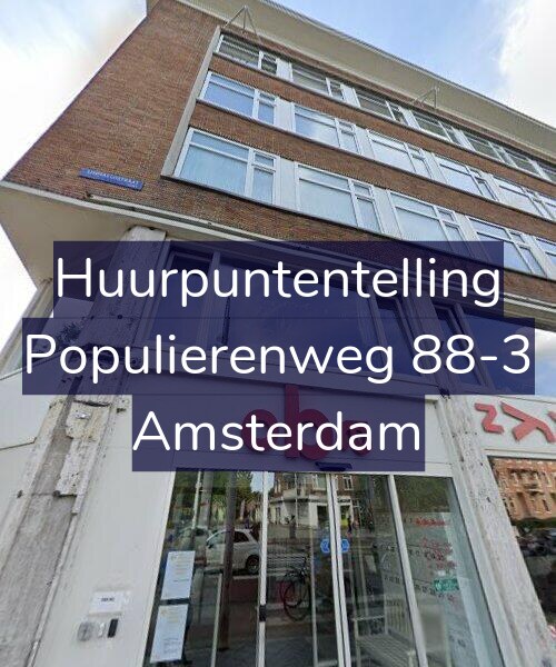 Foto gevel Huurpuntentelling voor Populierenweg 88-3, Amsterdam