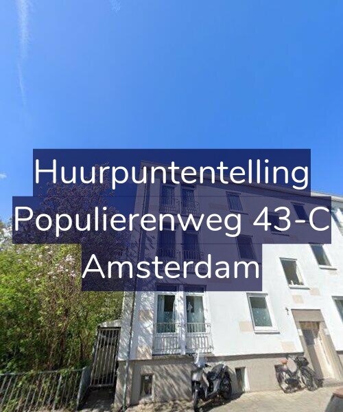 Foto gevel Huurpuntentelling voor Populierenweg 43-C, Amsterdam