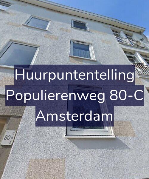 Foto gevel Huurpuntentelling voor Populierenweg 80-C, Amsterdam