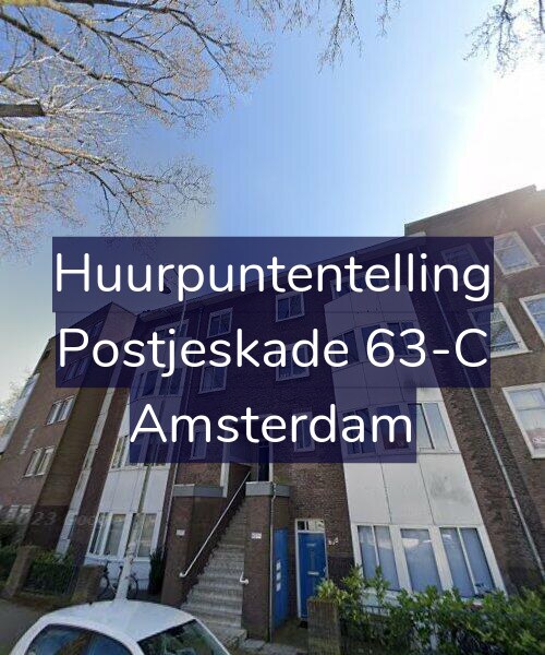 Foto gevel Huurpuntentelling voor Postjeskade 63-C, Amsterdam