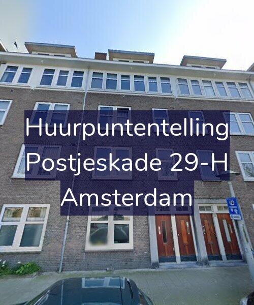 Foto gevel Huurpuntentelling voor Postjeskade 29-H, Amsterdam