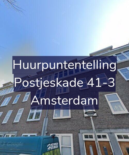 Foto gevel Huurpuntentelling voor Postjeskade 41-3, Amsterdam