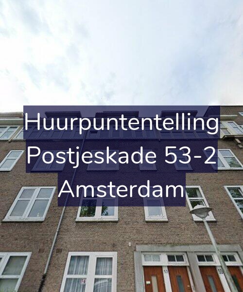 Foto gevel Huurpuntentelling voor Postjeskade 53-2, Amsterdam
