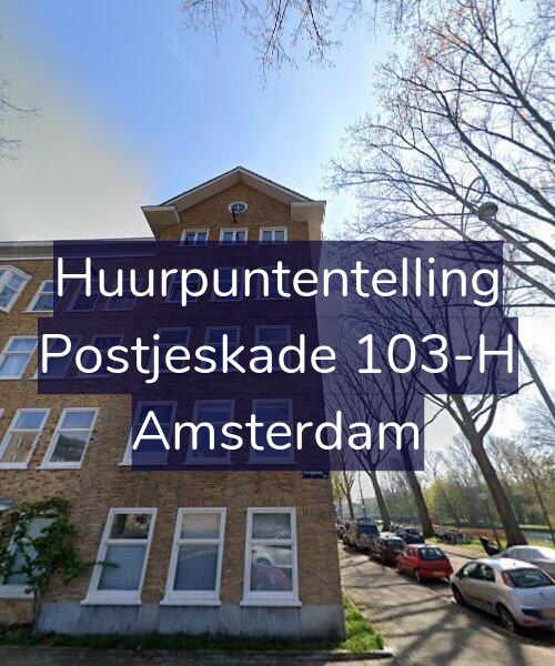 Foto gevel Huurpuntentelling voor Postjeskade 103-H, Amsterdam