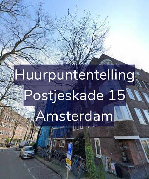 Foto gevel Huurpuntentelling voor Postjeskade 15, Amsterdam