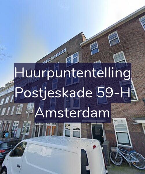 Foto gevel Huurpuntentelling voor Postjeskade 59-H, Amsterdam