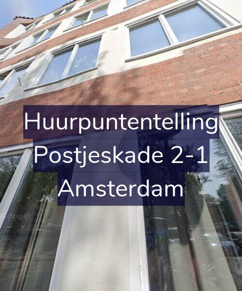 Foto gevel Huurpuntentelling voor Postjeskade 2-1, Amsterdam
