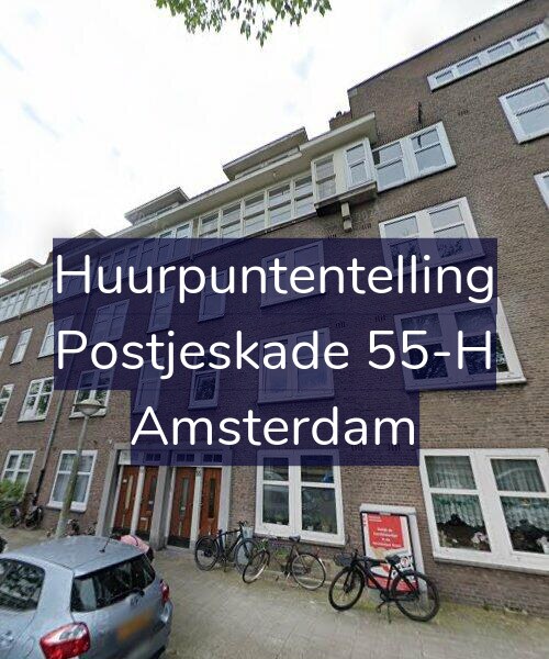 Foto gevel Huurpuntentelling voor Postjeskade 55-H, Amsterdam
