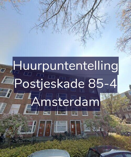 Foto gevel Huurpuntentelling voor Postjeskade 85-4, Amsterdam