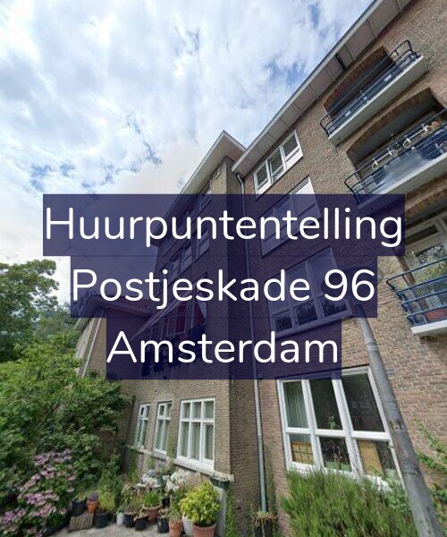 Foto gevel Huurpuntentelling voor Postjeskade 96, Amsterdam