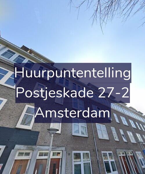 Foto gevel Huurpuntentelling voor Postjeskade 27-2, Amsterdam