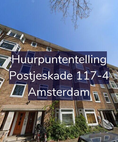 Foto gevel Huurpuntentelling voor Postjeskade 117-4, Amsterdam