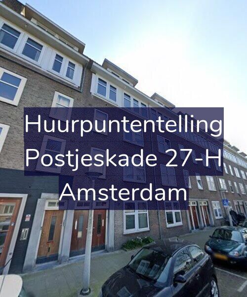 Foto gevel Huurpuntentelling voor Postjeskade 27-H, Amsterdam