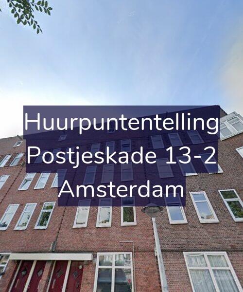 Foto gevel Huurpuntentelling voor Postjeskade 13-2, Amsterdam