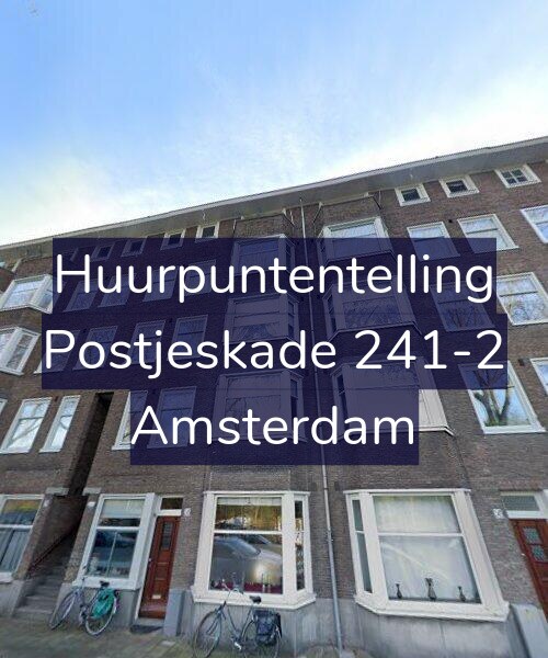Foto gevel Huurpuntentelling voor Postjeskade 241-2, Amsterdam