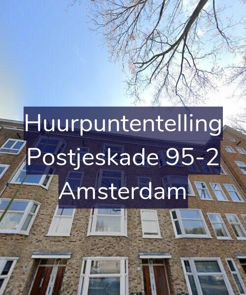 Foto gevel Huurpuntentelling voor Postjeskade 95-2, Amsterdam