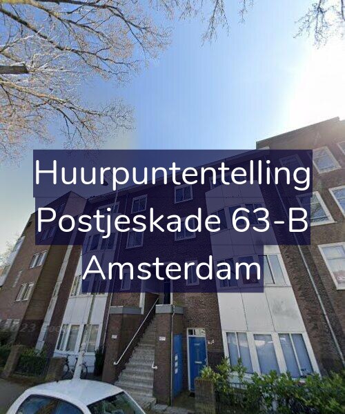 Foto gevel Huurpuntentelling voor Postjeskade 63-B, Amsterdam