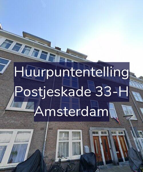 Foto gevel Huurpuntentelling voor Postjeskade 33-H, Amsterdam