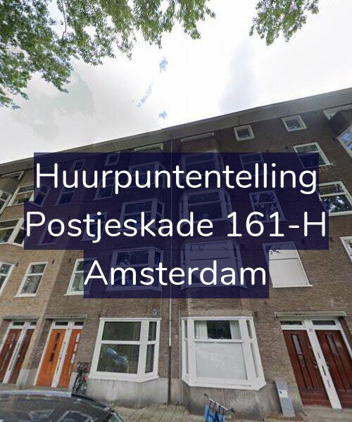 Foto gevel Huurpuntentelling voor Postjeskade 161-H, Amsterdam