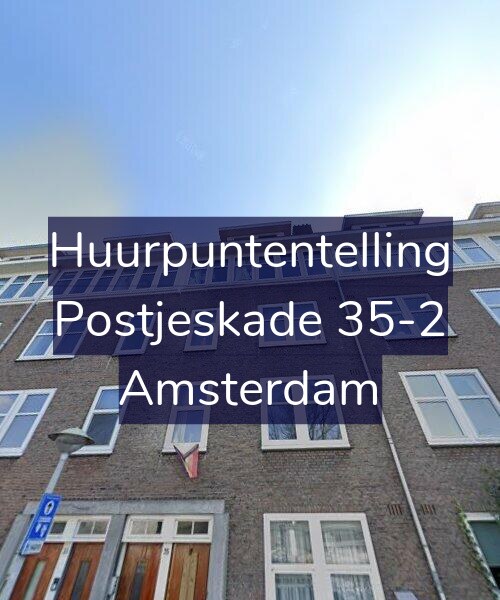 Foto gevel Huurpuntentelling voor Postjeskade 35-2, Amsterdam