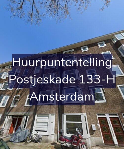 Foto gevel Huurpuntentelling voor Postjeskade 133-H, Amsterdam