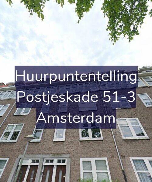Foto gevel Huurpuntentelling voor Postjeskade 51-3, Amsterdam