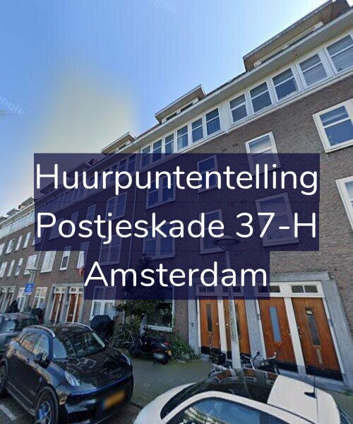 Foto gevel Huurpuntentelling voor Postjeskade 37-H, Amsterdam
