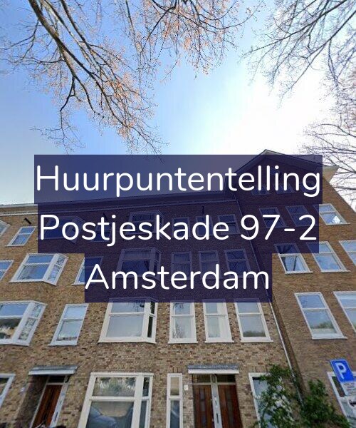 Foto gevel Huurpuntentelling voor Postjeskade 97-2, Amsterdam
