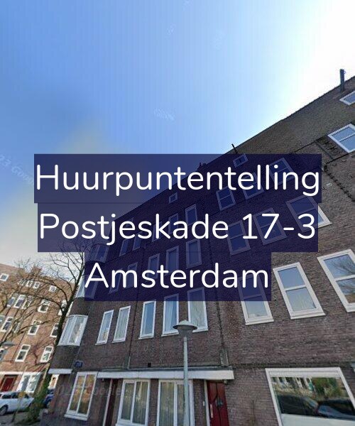 Foto gevel Huurpuntentelling voor Postjeskade 17-3, Amsterdam