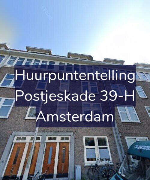 Foto gevel Huurpuntentelling voor Postjeskade 39-H, Amsterdam