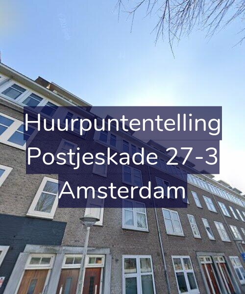 Foto gevel Huurpuntentelling voor Postjeskade 27-3, Amsterdam