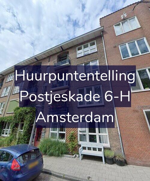 Foto gevel Huurpuntentelling voor Postjeskade 6-H, Amsterdam