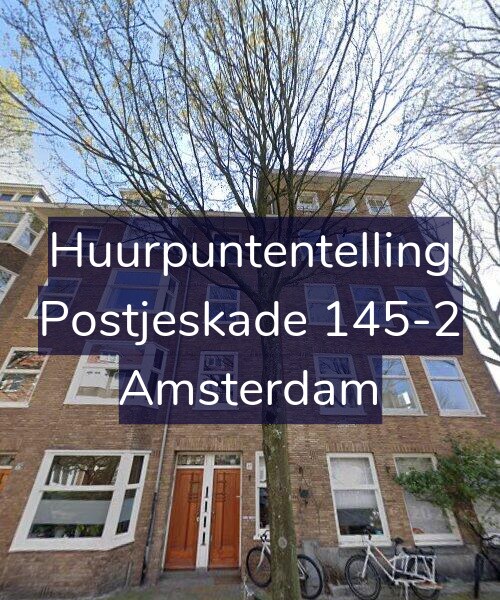 Foto gevel Huurpuntentelling voor Postjeskade 145-2, Amsterdam