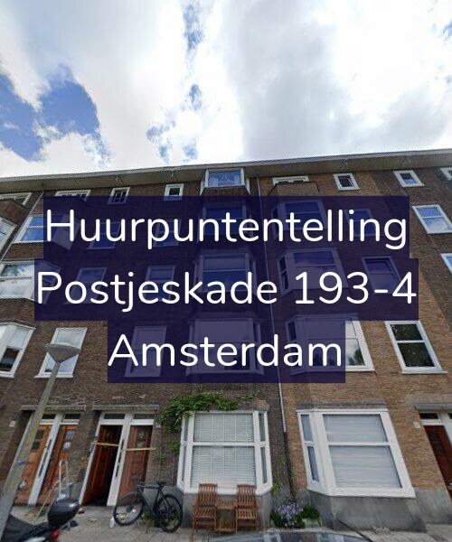Foto gevel Huurpuntentelling voor Postjeskade 193-4, Amsterdam