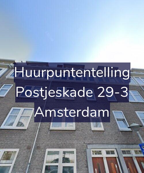 Foto gevel Huurpuntentelling voor Postjeskade 29-3, Amsterdam