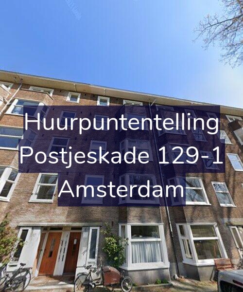 Foto gevel Huurpuntentelling voor Postjeskade 129-1, Amsterdam