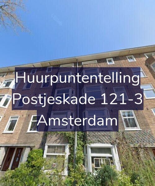 Foto gevel Huurpuntentelling voor Postjeskade 121-3, Amsterdam