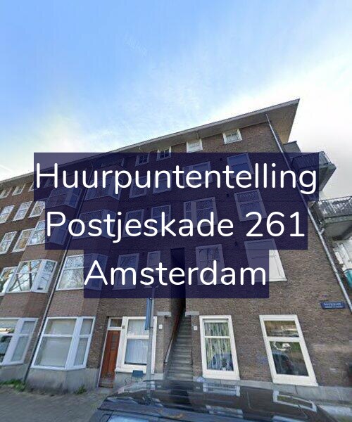 Foto gevel Huurpuntentelling voor Postjeskade 261, Amsterdam