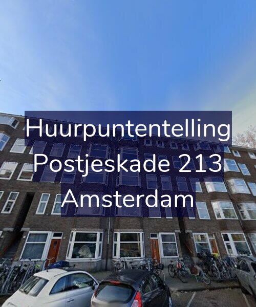 Foto gevel Huurpuntentelling voor Postjeskade 213, Amsterdam