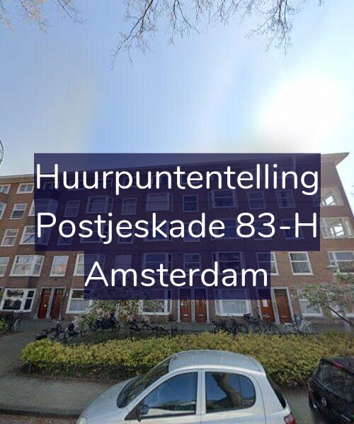 Foto gevel Huurpuntentelling voor Postjeskade 83-H, Amsterdam