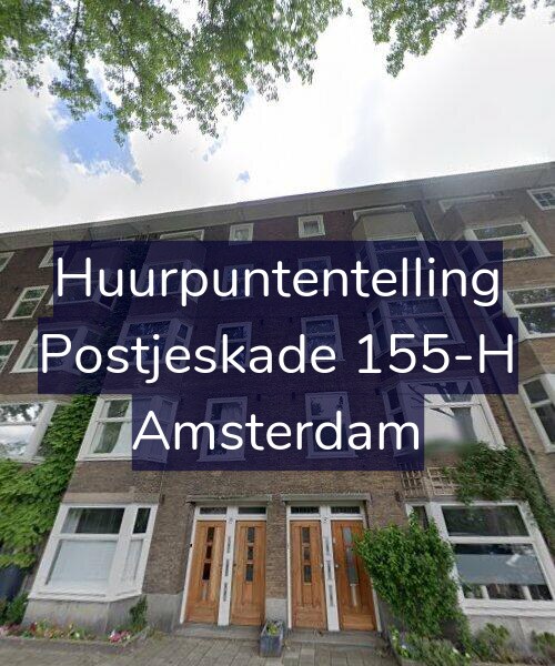 Foto gevel Huurpuntentelling voor Postjeskade 155-H, Amsterdam